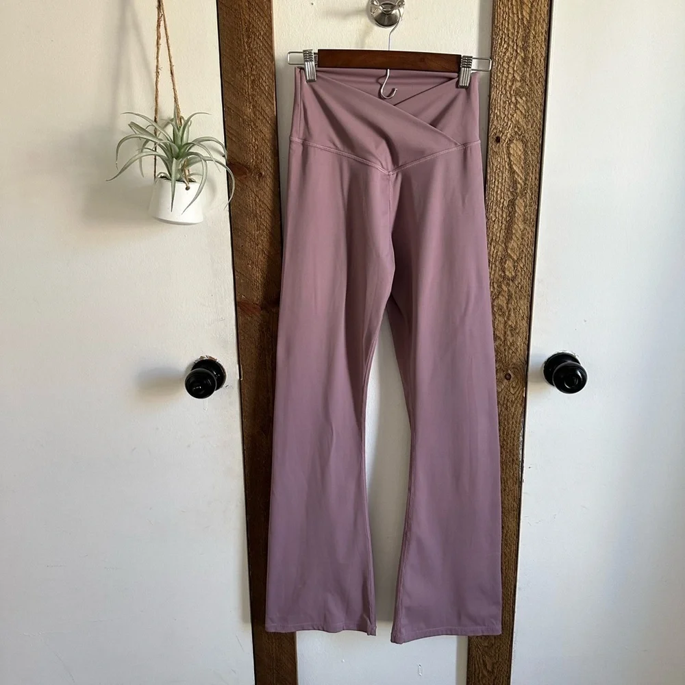 TOPYOGAS Crossover High Waist Yoga Flare Pants Women’s small